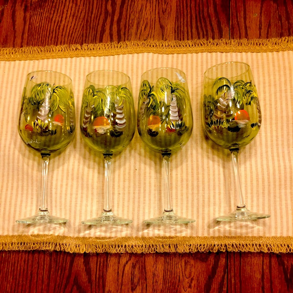 Hand Painted Glassware